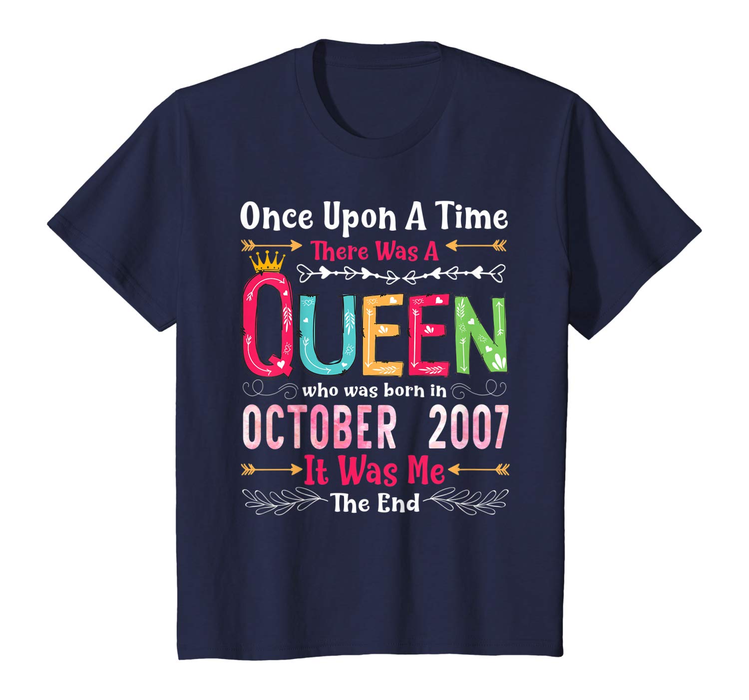 Awesome Kids 12th Birthday Queen October 2007 Shirt Queen Birthday T-Shirt T-Shirt Sweatshirt Hoodie